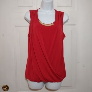 New York & Company Red Top. Size M